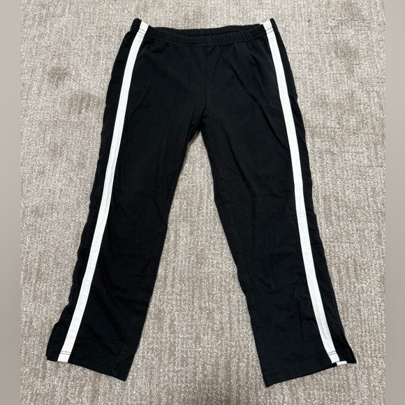 Urban Outfitters Pants - Urban Outfitters Black Capri Trousers with White Stripes
